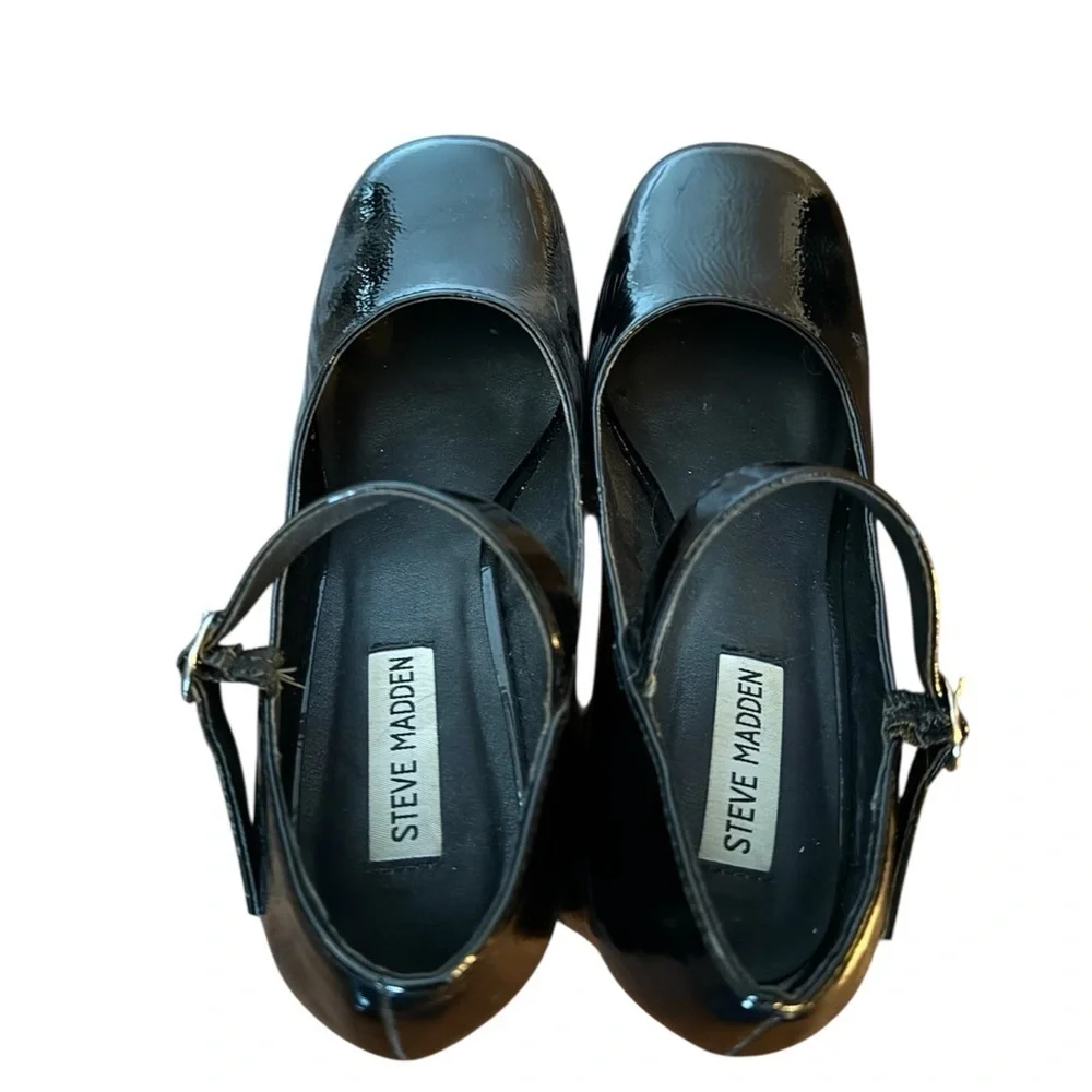 Steve Madden Mingle Mary Jane Platform Heels/Pumps- Size 8.5 Black